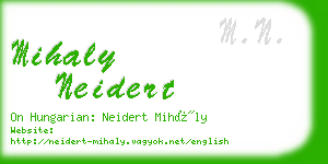 mihaly neidert business card